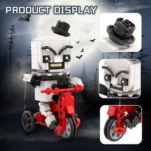 Funbuild Videojuegos MOC-200246 Mini Figura de Acción de Art the Clown Juego de Construcción con Bloques para Niños Juguetes de Ladrillos Terrifier Brickhead - Product Image 2