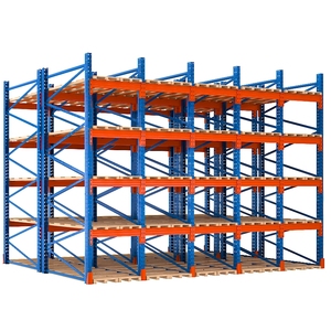 Estanterías de Almacenamiento de Acero de Alta Resistencia con 4 Niveles, Protección Duradera Contra la Corrosión, Plegables, con Recubrimiento en Polvo, Ajustables para Almacén - Product Image 1