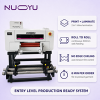 Nouvelle imprimante DTF UV 3D TPU de 30 cm avec laminateur 2-en-1, machine de transfert d'autocollants rouleau à rouleau pour T-shirt, certifiée CE, automatique