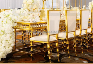 <span class=keywords><strong>เก้าอี้</strong></span>สแตนเลสสตีลสำหรับงานแต่งงานเก้าอี้สำหรับร้านอาหารและงานเลี้ยงแฟนซีพร้อมด้านหลังทรงกลม - Product Image 5