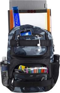 Échantillon gratuit Sac à dos de skateboard personnalisable Sac à dos de football Sac à dos imperméable en polyester Unisexe Fermeture éclair Poignée souple Compartiment - Product Image 5