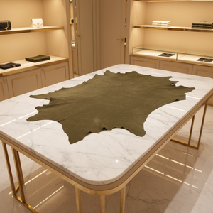 Cuero de Vaca Genuino Ecológico Curtido, Cuero Dividido para Cinturones, Bolsos y Zapatos - Material de Piel de Vaca - Product Image 1