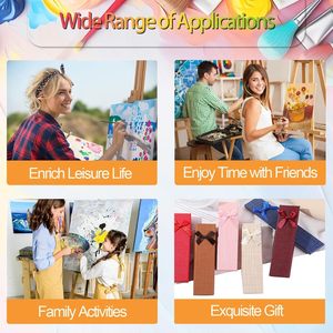 Kit de <span class=keywords><strong>peinture</strong></span> par numéros SONGWOO ART sans cadre, motif <span class=keywords><strong>loup</strong></span> et ciel étoilé, pour décoration murale à la maison - Product Image 4