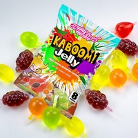 Assortiment de gelée de fruits pop aromatisée OEM collation chaude boissons à la gelée en forme de fruit boisson fruitée