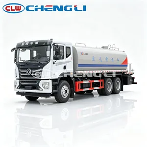รถบรรทุกฉีดน้ำตงเฟิง ฮัวเซิน รุ่นใหม่ T5 6X4 ขนาด 22.5 ลูกบาศก์เมตร สำหรับทำความสะอาดถนนและรดน้ำต้นไม้ - Product Image 1