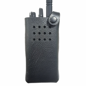 Funda de Cuero Completa para Walkie Talkie Motorola R7 con Presilla para Cinturón - Product Image 5