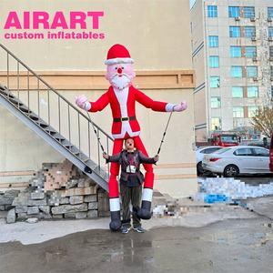 Marionnette <span class=keywords><strong>privée</strong></span> gonflable de mascotte de défilé de rue, marionnettes privées gonflables de festival de Noël à vendre - Product Image 5