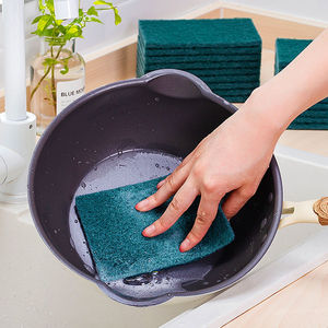 Diamond Grit Sponge Scouring Pad Rectangle Thickened Kitchen Cleaning For Pots And Pans - Product Image 4