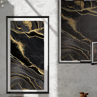 Production rapide, vente en gros de plaques de marbre PVC, finition brillante UV, texture marbre, panneau mural