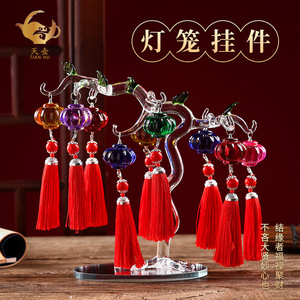 เทียนหูคริสตัลแลนเทิร์นแลนท์จี้ประดับแขวนหลากสีสันสำหรับตกแต่งบ้าน - Product Image 1