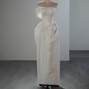 Jancember SFY251 Chic un hombro recto hendidura vestidos de fiesta de boda vestidos - Product Image 1