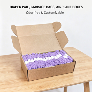 Disposable Diaper Refill Bags Universal Heavy Duty Diaper Pail Liners Continuous <b>Film</b> Nappy Bin Refills Factory Direct - Product Image 1