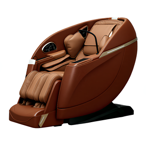 Sillón de Masaje Eléctrico de Cuero Sintético de Lujo Personalizado de Fábrica, Modelo Ajustable 4D con <span class=keywords><strong>Spa</strong></span> para Pies y Masajeador de Espalda - Product Image 3