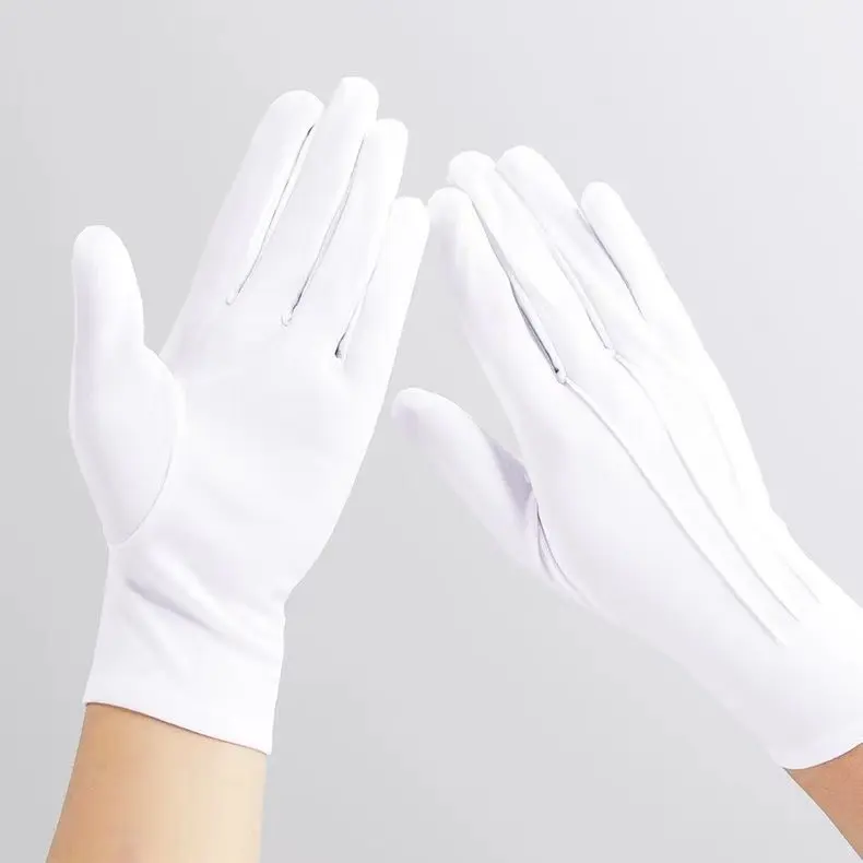 GUANTES CAMAREROS BLANCOS PUROS, SERVICIO, COCINA, CATERING, COMIDA, VESTIDOS FANCY, HALLOWEEN LY128