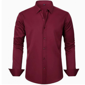 Camicia Formale da <span class=keywords><strong>Uomo</strong></span> 26, <span class=keywords><strong>Slim</strong></span> <span class=keywords><strong>Fit</strong></span>, Maniche Lunghe, Tinta Unita, Semplice, per Business Casual - Product Image 5
