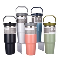 Gran oferta, vaso de viaje al vacío con aislamiento de acero inoxidable moderno de 20oz y 30oz, logotipo personalizado, taza de coche, botella de agua para exteriores