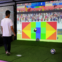 Sistema de Fútbol Interactivo con Proyección Interior y Seguimiento Inteligente, Juego de Tiro al Blanco para Operaciones en Múltiples Sitios