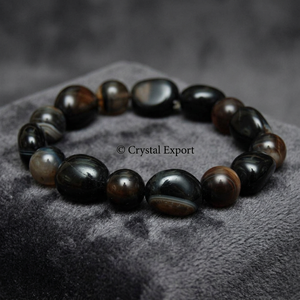 Bracelets classiques en agate pour hommes, best-seller - Crystalexport.com Modèle Brclt-042, sertissage griffe, technologie d'incrustation, cadeau - Product Image 3