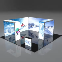 Stand d'exposition modulaire Tianlang 10x10 pieds avec affichage en tissu tendu et rétroéclairage LED