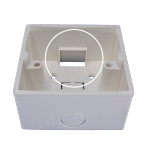 Caja de empotrar de pared de acero inoxidable tipo <span class=keywords><strong>86</strong></span> con ABS, de una plaza, IP65, impermeable y a prueba de polvo - Product Image 4