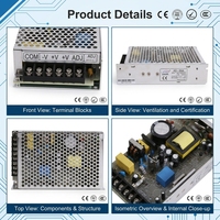 Alimentation à découpage AD-55A 55W 13.8V 4A avec fonction UPS et chargeur de batterie pour panneau de contrôle de sécurité CCTV