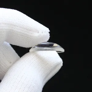 Personnalisé silice fondue 60/40 40/20 diamètre 15mm verre optique projecteur concave convexe lentille