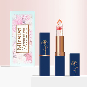 Mirsist En gros Rouge à lèvres transparent effet gelée aux fleurs séchées, hydratant, non-transfert, facile à appliquer, changeant de couleur selon la température - Product Image 3