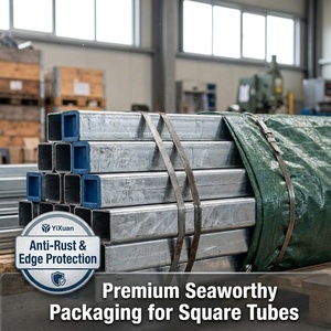 Tuyau en acier carré galvanisé ASTM A500 Q235B |   Profilé creux en acier galvanisé SHS <span class=keywords><strong>40x40</strong></span> |   <span class=keywords><strong>Tube</strong></span> en acier structurel de précision - Product Image 5