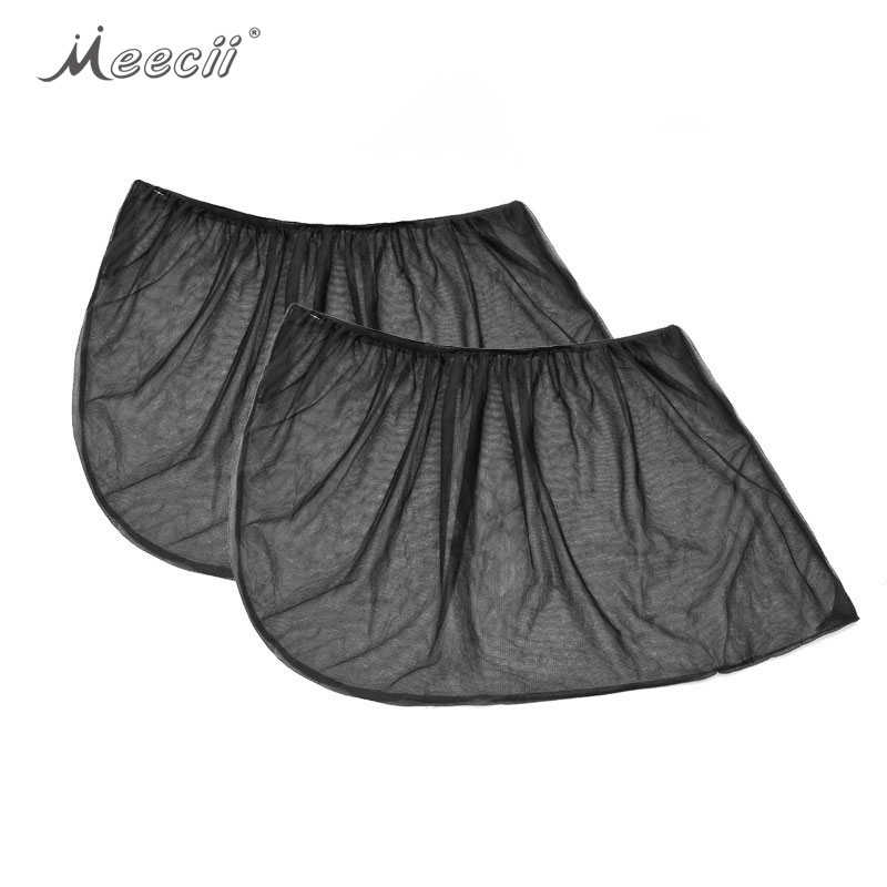 Parasol Universal para ventana de coche, cortina de malla elástica transpirable para ventana lateral delantera y trasera, paquete de 2 unidades