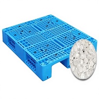 Palette en plastique Euro Grid robuste et durable 1200*1000, entrée 4 directions, charge statique pour système de rayonnage industriel d'entrepôt