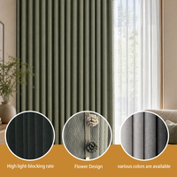 Vielseitig Einsetzbare Verdunkelungsvorhänge Wasserdicht Antibakteriell Polyester Leinen Kunstleinen Fenstervorhang für Jeden Raum im Haus