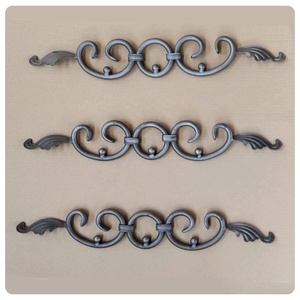 Componentes de metal de hierro forjado utilizados en herrajes y muebles decorativos - Product Image 6