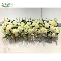 Eustoma Mawar Fern Kayu Putih Bunga Dinding Dekorasi Pernikahan Hotel Restoran Perusahaan Salon Kecantikan Toko Pengantin