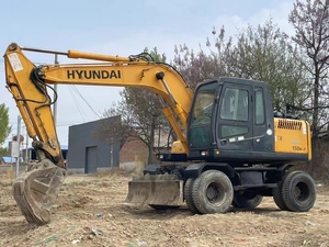 Excavatrice sur pneus Hyundai 150W d'occasion, modèles 150W-7, 170W-7, 180W, R210W, à prix de gros très compétitif, la plus vendue - Product Image 5