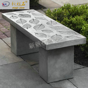 New Magic Stone Outdoor Bench 3Cm Thick Grc Cement Vintage Style <b>Garden</b> Seating - Product Image 2