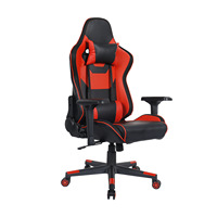 Chaise de Gaming Moderne en Cuir PU Extensible avec Éclairage LED RGB, Accoudoirs Réglables 2D, Rembourrage en Éponge, Électrique et Compétitive