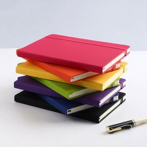 A5 Wholesale Leather Waterproof Portable Daily <b>Planner</b> 100 Sheets Double Adhesive Paper Pocket Size Customized <b>Notebook</b> for - Product Image 2