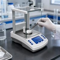 Balance analytique électronique entièrement automatique intelligente à lecture numérique 0,1 mg pour laboratoire et hôpital
