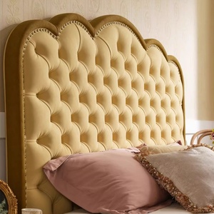 <span class=keywords><strong>Lit</strong></span> en cuir tufté à boutons rétro de style français Chambre à coucher moderne et simple <span class=keywords><strong>Lit</strong></span> double à bord carré de luxe <span class=keywords><strong>Lit</strong></span> intégré - Product Image 3