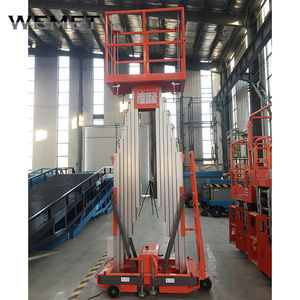 יחיד/כפול תורן קטן אווירי נייד אחד איש מעלית/בית ניקוי מעלית אלומיניום מעלית/עבודה אווירית פלטפורמה - Product Image 4