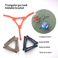 Support pliable pour cartouche de gaz butane d'extérieur, support portable à trois branches en plastique stable, accessoire de camping