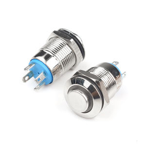 중국 제작 12mm 커스텀 헤드 옐로우 컬러 없음 순간 꺼짐 미니 Ip67 푸시 스위치 버튼 - Product Image 4