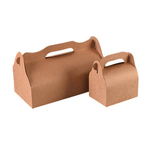 Boîte d'emballage alimentaire en PP Boîtes en carton biodégradables de qualité alimentaire Boîtes artisanales Fenêtre transparente en plastique pour livraison de nourriture à emporter - Product Image 3