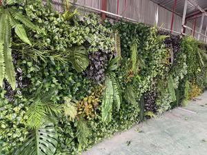 Fond de plante verte artificielle de mur de plante artificielle personnalisé haut de gamme, paysage de centre commercial de décoration murale - Product Image 5