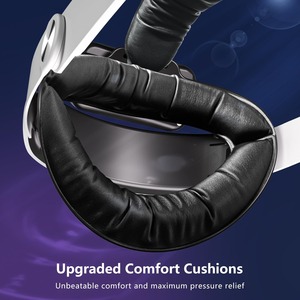20000mAh <strong>Battery</strong> Head Strap for Meta <strong>Quest</strong> 2 <strong>3</strong> 3S VR Headset with RGB Lighting and Magnetic <strong>Battery</strong> Design - Product Image 5