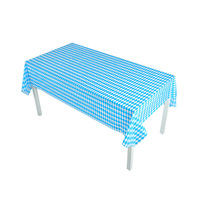Nappe de table bavaroise pour l'Oktoberfest, bleu et blanc, nappe à carreaux avec drapeau bavarois pour l'Oktoberfest