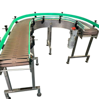 Trasportatori a catena superiore personalizzati nastro trasportatore di vetro tappatura ed etichettatura sistema trasportatore per la linea di produzione di alimenti e bevande