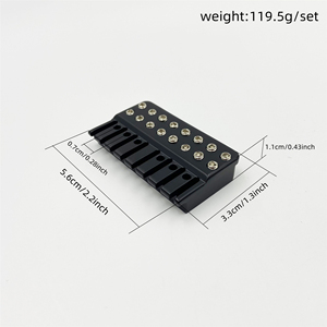 Juego de Puente para Guitarra Eléctrica de 8 Cuerdas sin Cabezal, Premium, Completo, con Herrajes Superiores e Inferiores, Accesorios para Guitarra - Product Image 3