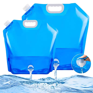 Vente en gros de réservoirs d'eau pliables portables en plastique imperméable de 10 L pour le camping - Product Image 1