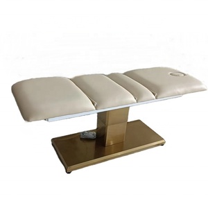 เตียงนวดหน้าไฟฟ้า Kisen รุ่น Nude Leather Gold Base พร้อมที่นอนเมมโมรี่โฟมแบบ 3 โซน มีรู - Product Image 3